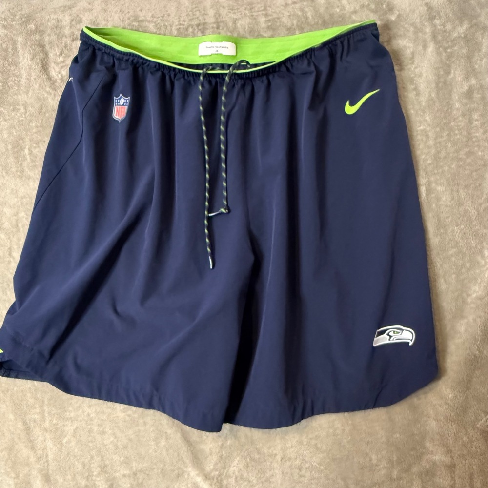 Nike Seattle Seahawks Player Issued Shorts 3XL Team Issued On Field Blue #68